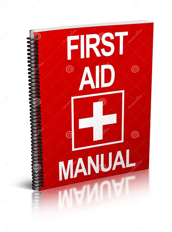 First aid manual for reference