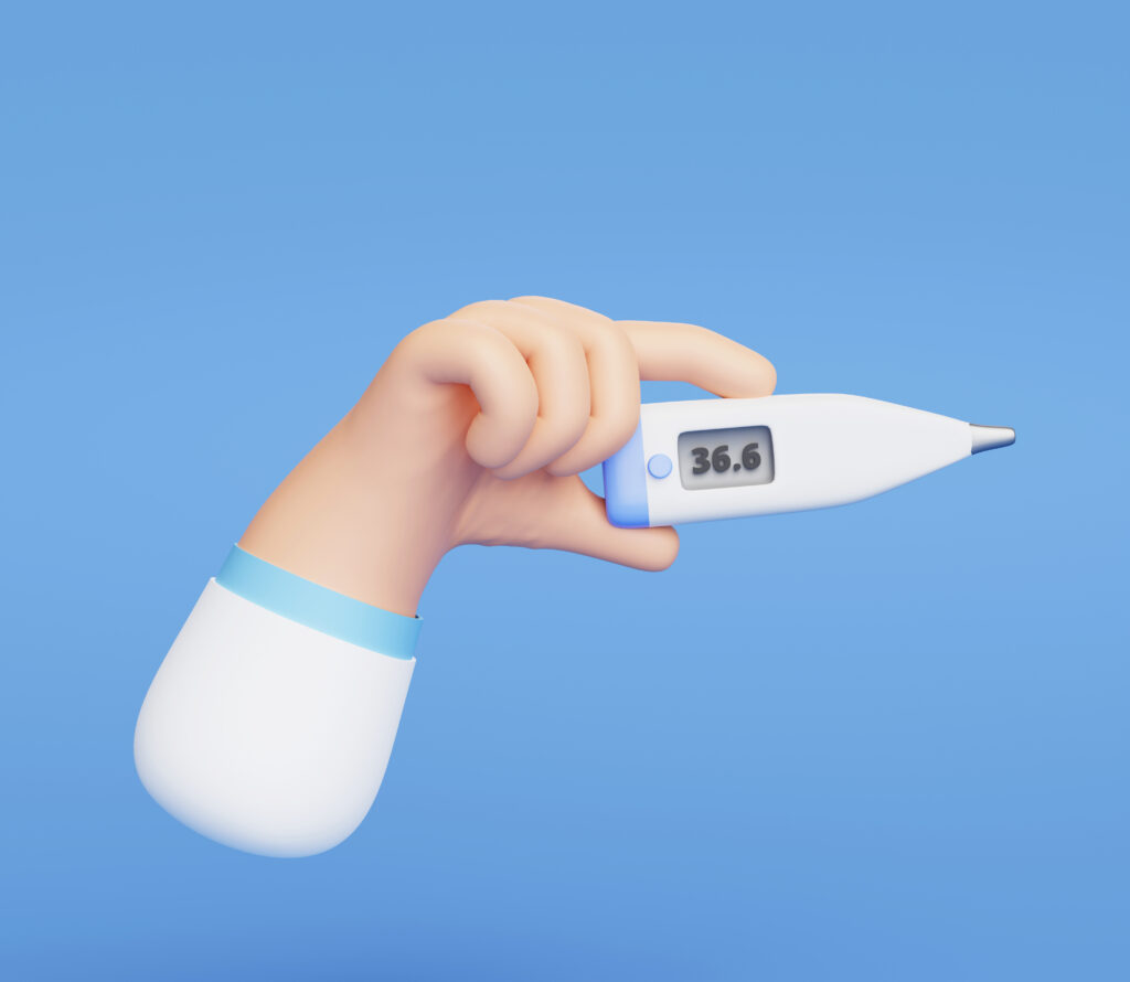 Thermometer to check the body temperature