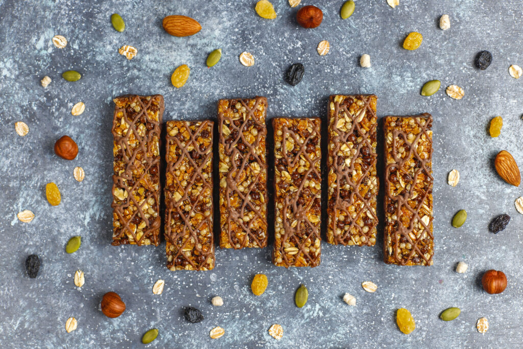 Camping Snacks Granola bars for an easy to munch healthy option