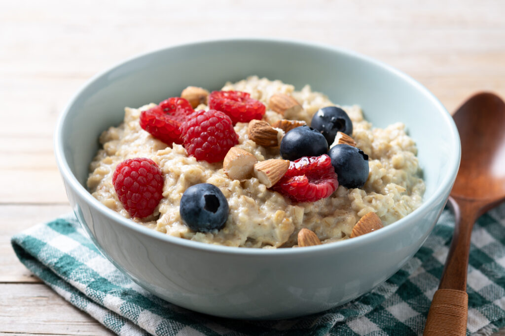 Oatmeal porridge makes for a healthy breakfast recipe