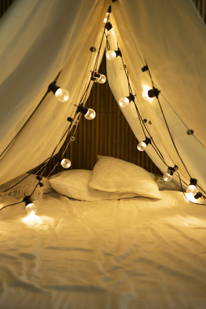 String Lights to create a warm cozy atmosphere