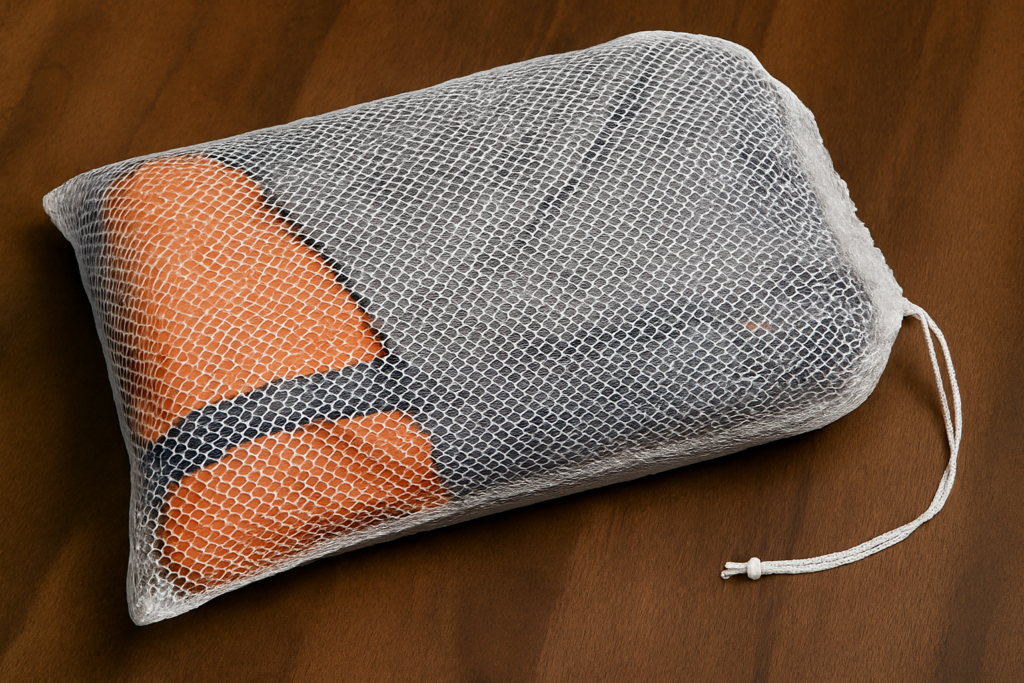 Breathable mesh bags to store tents